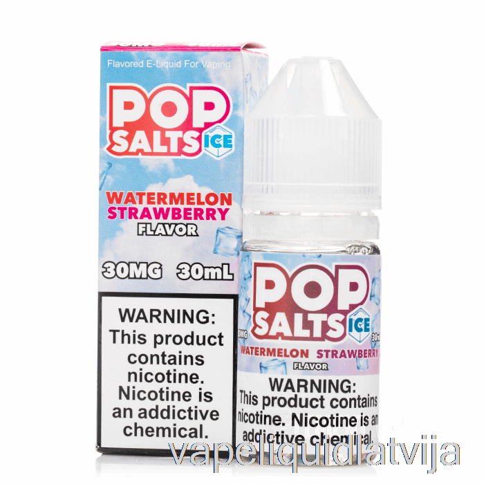 Ledus Arbūzs Zemeņu - Popsāļi - 30ml 30mg Vape šķidrums